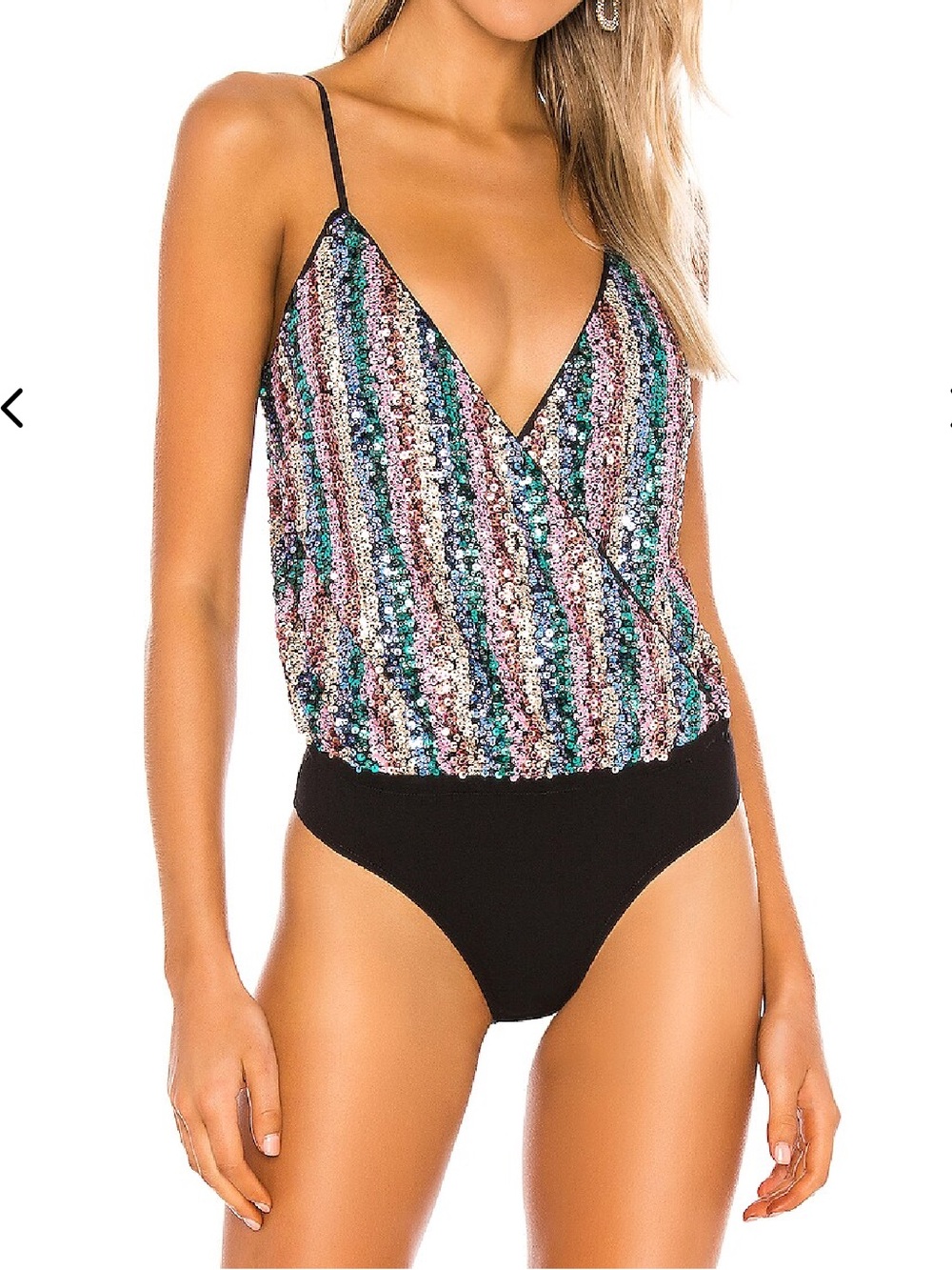 Lovers & Friends Leo Cami Sequin Bodysuit